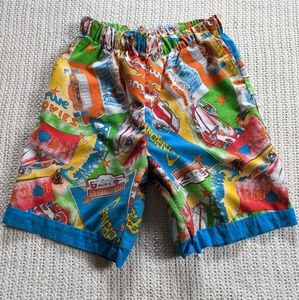 VTG Colorful All Over Print Men's Shorts Medium Southern California USA Made